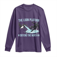 The Loon Platoon Defend The North Long Sleeve Shirt Minnesota State Bird Rebel