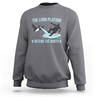 The Loon Platoon Defend The North Sweatshirt Minnesota State Bird Rebel