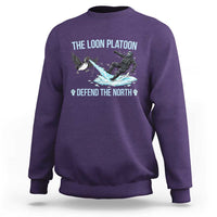 The Loon Platoon Defend The North Sweatshirt Minnesota State Bird Rebel