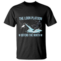The Loon Platoon Defend The North T Shirt Minnesota State Bird Rebel