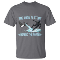 The Loon Platoon Defend The North T Shirt Minnesota State Bird Rebel