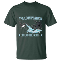 The Loon Platoon Defend The North T Shirt Minnesota State Bird Rebel