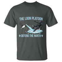 The Loon Platoon Defend The North T Shirt Minnesota State Bird Rebel