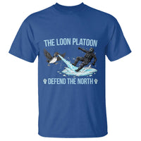 The Loon Platoon Defend The North T Shirt Minnesota State Bird Rebel