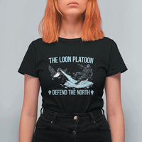 The Loon Platoon Defend The North T Shirt For Women Minnesota State Bird Rebel