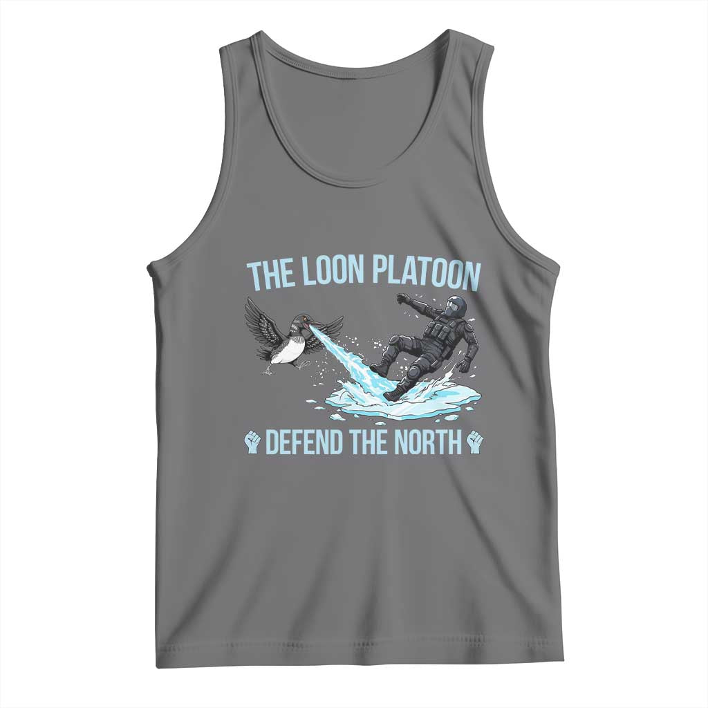 The Loon Platoon Defend The North Tank Top Minnesota State Bird Rebel