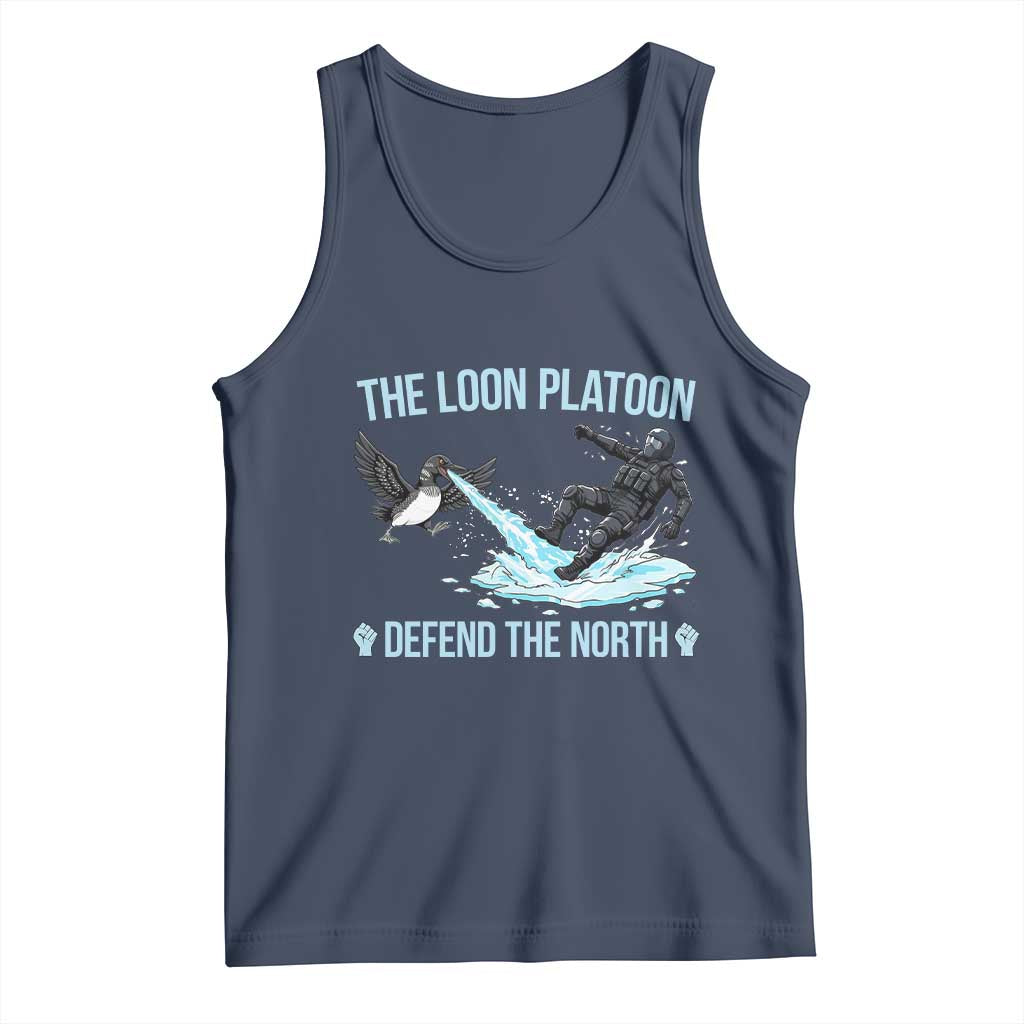 The Loon Platoon Defend The North Tank Top Minnesota State Bird Rebel