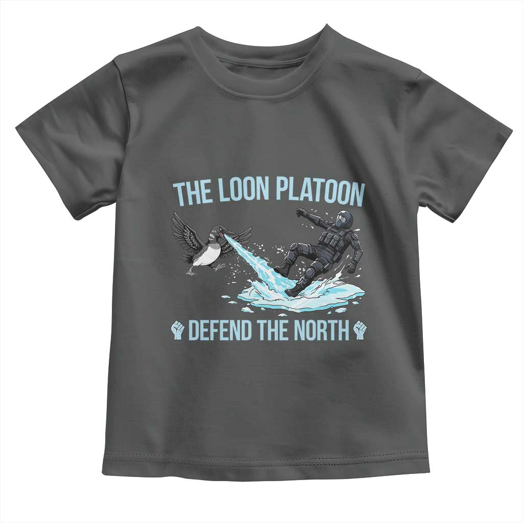 The Loon Platoon Defend The North Toddler T Shirt Minnesota State Bird Rebel