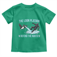 The Loon Platoon Defend The North Toddler T Shirt Minnesota State Bird Rebel