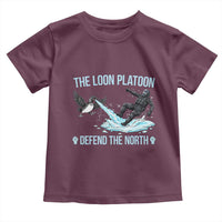 The Loon Platoon Defend The North Toddler T Shirt Minnesota State Bird Rebel