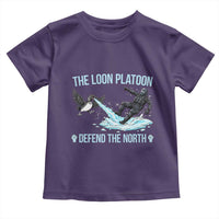 The Loon Platoon Defend The North Toddler T Shirt Minnesota State Bird Rebel