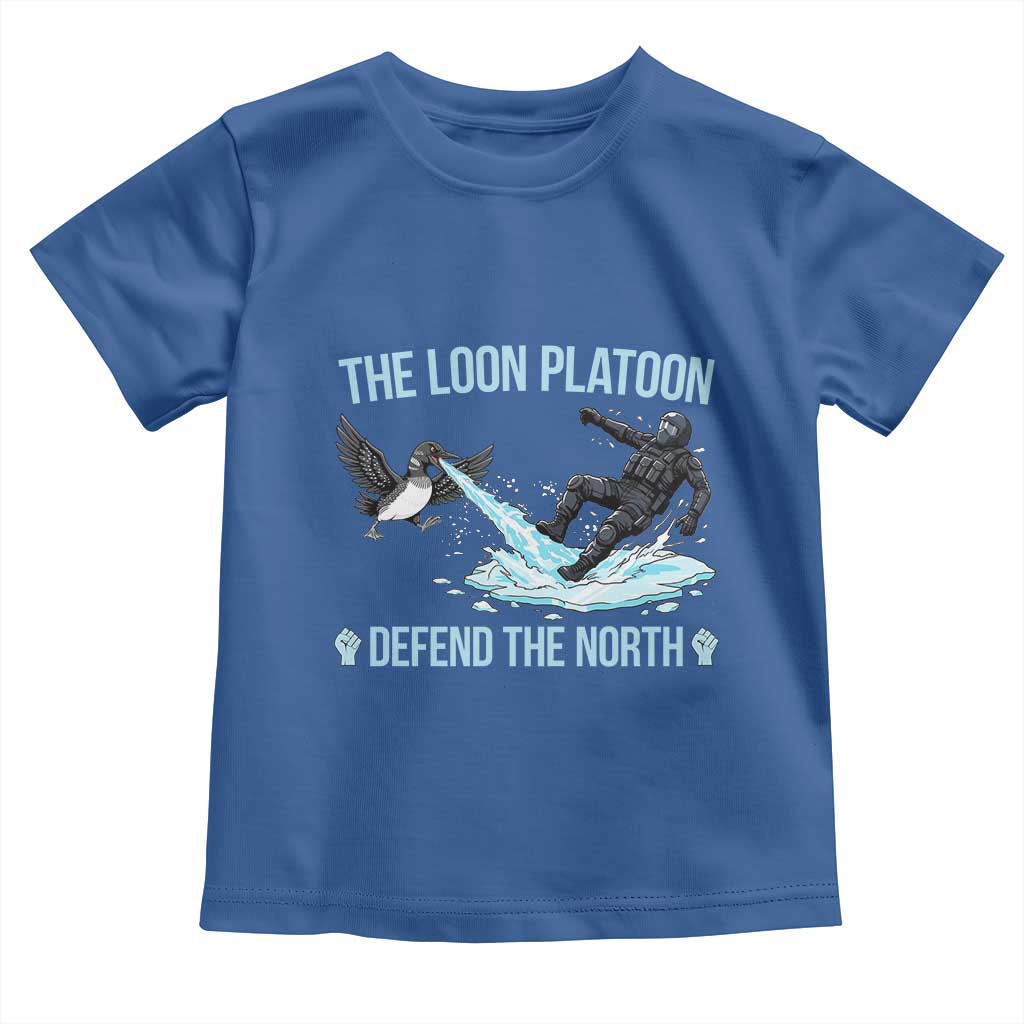 The Loon Platoon Defend The North Toddler T Shirt Minnesota State Bird Rebel