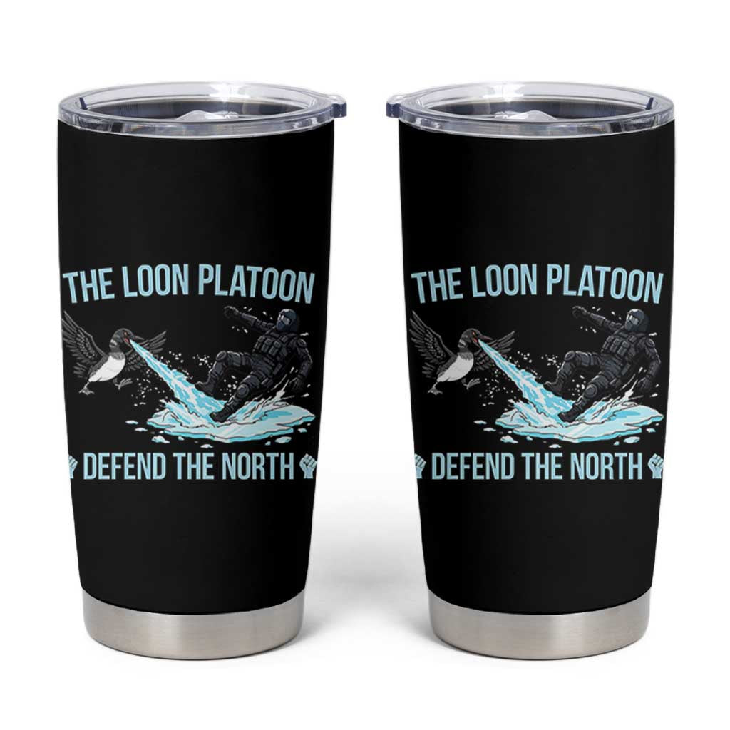 The Loon Platoon Defend The North Tumbler Cup Minnesota State Bird Rebel