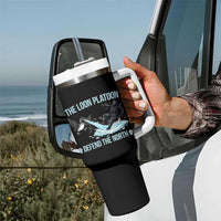The Loon Platoon Defend The North Tumbler With Handle Minnesota State Bird Rebel