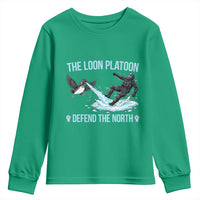 The Loon Platoon Defend The North Youth Sweatshirt Minnesota State Bird Rebel