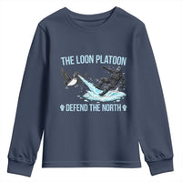 The Loon Platoon Defend The North Youth Sweatshirt Minnesota State Bird Rebel