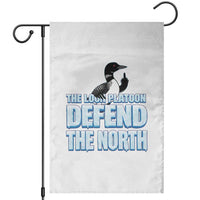 The Loon Platoon Defend The North Garden Flag MN State Bird Loon Resistance