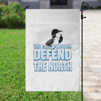 The Loon Platoon Defend The North Garden Flag MN State Bird Loon Resistance