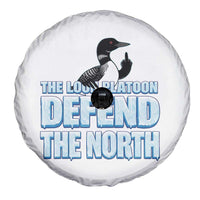 The Loon Platoon Defend The North Spare Tire Cover MN State Bird Loon Resistance