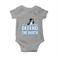 The Loon Platoon Defend The North Baby Onesie MN State Bird Loon Resistance