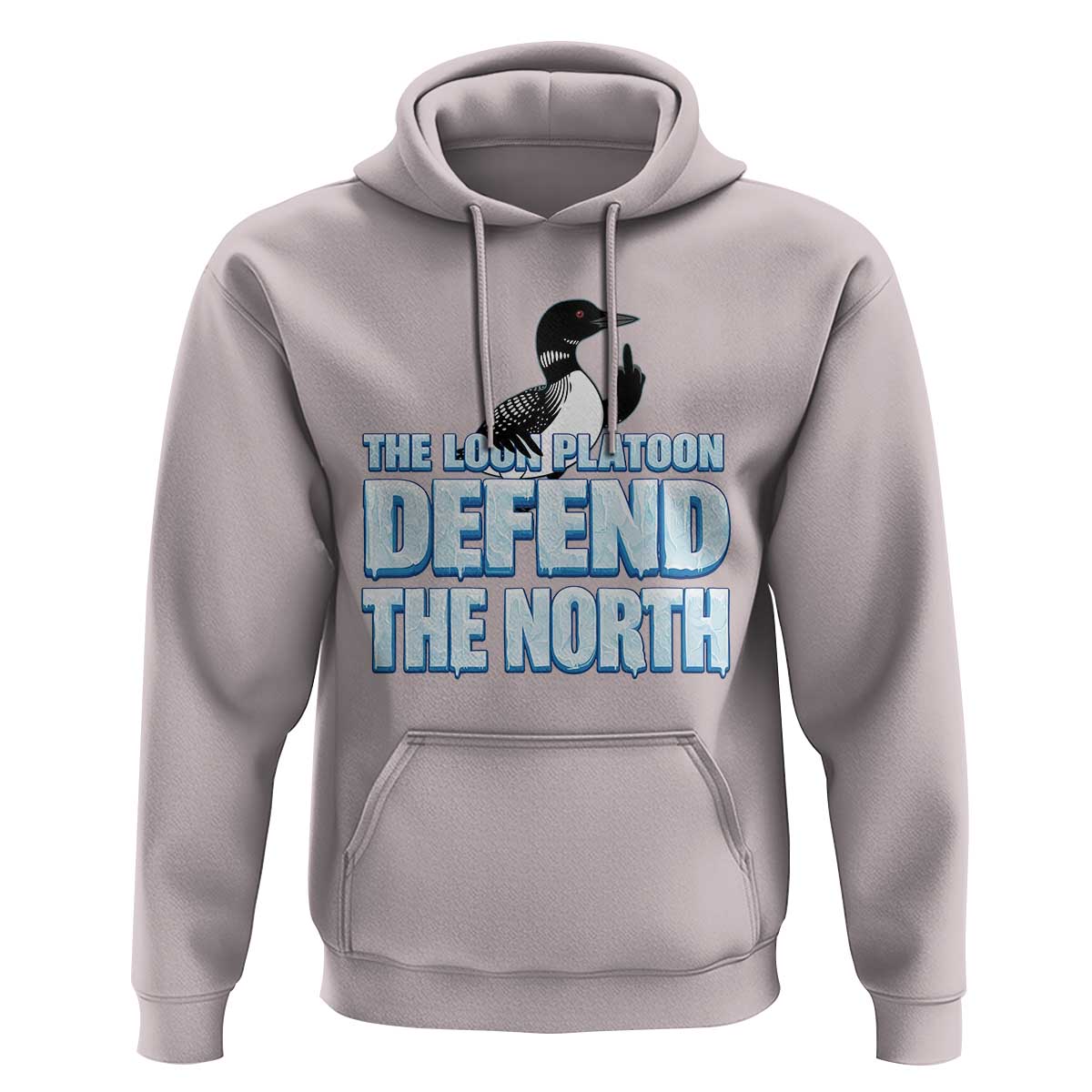 The Loon Platoon Defend The North Hoodie MN State Bird Loon Resistance