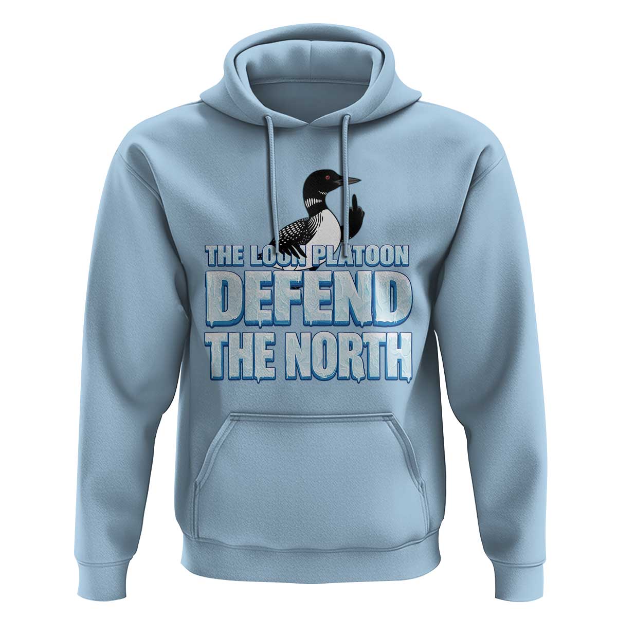The Loon Platoon Defend The North Hoodie MN State Bird Loon Resistance