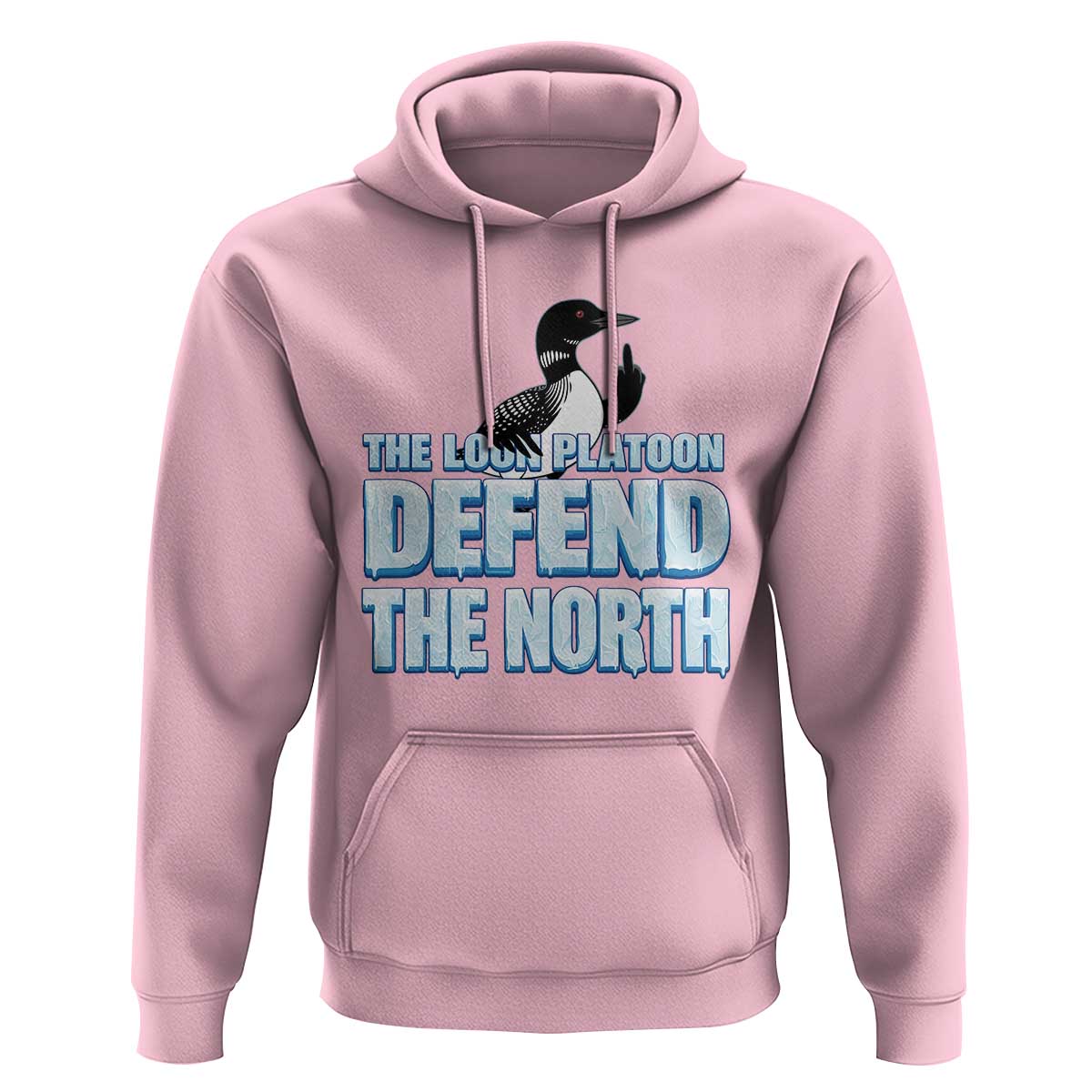 The Loon Platoon Defend The North Hoodie MN State Bird Loon Resistance