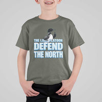 The Loon Platoon Defend The North T Shirt For Kid MN State Bird Loon Resistance