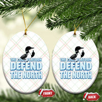 The Loon Platoon Defend The North Ceramic Ornament MN State Bird Loon Resistance