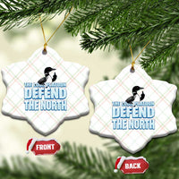 The Loon Platoon Defend The North Ceramic Ornament MN State Bird Loon Resistance