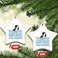The Loon Platoon Defend The North Ceramic Ornament MN State Bird Loon Resistance