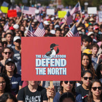 The Loon Platoon Defend The North Protest Sign MN State Bird Loon Resistance