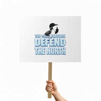 The Loon Platoon Defend The North Protest Sign MN State Bird Loon Resistance