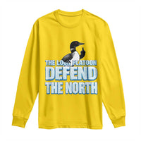 The Loon Platoon Defend The North Long Sleeve Shirt MN State Bird Loon Resistance