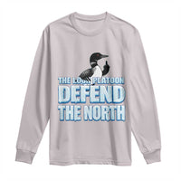 The Loon Platoon Defend The North Long Sleeve Shirt MN State Bird Loon Resistance