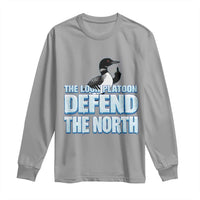 The Loon Platoon Defend The North Long Sleeve Shirt MN State Bird Loon Resistance
