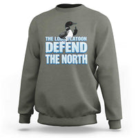 The Loon Platoon Defend The North Sweatshirt MN State Bird Loon Resistance