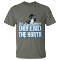 The Loon Platoon Defend The North T Shirt MN State Bird Loon Resistance