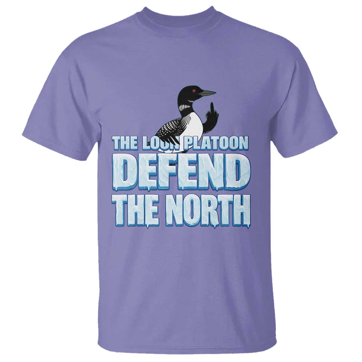 The Loon Platoon Defend The North T Shirt MN State Bird Loon Resistance