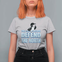 The Loon Platoon Defend The North T Shirt For Women MN State Bird Loon Resistance