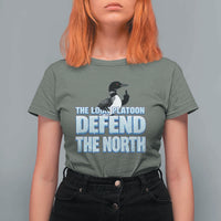 The Loon Platoon Defend The North T Shirt For Women MN State Bird Loon Resistance