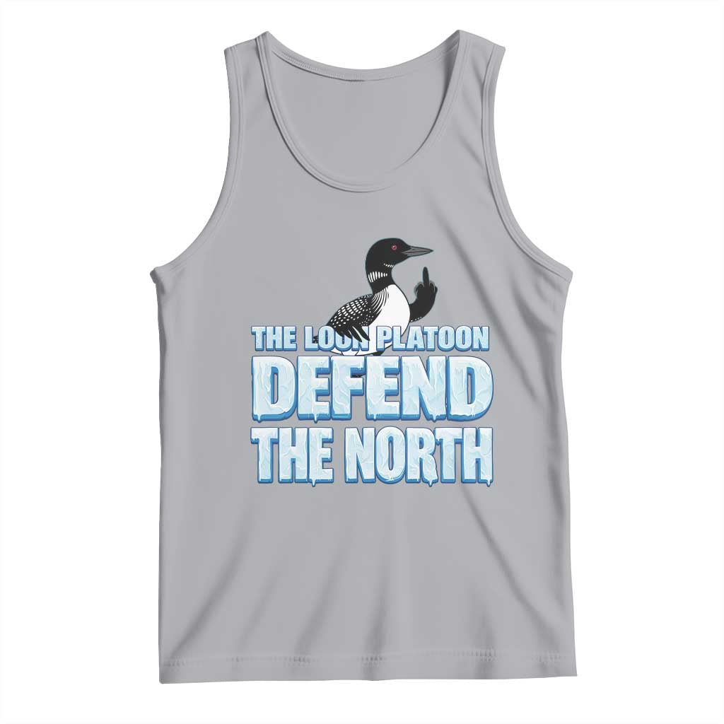 The Loon Platoon Defend The North Tank Top MN State Bird Loon Resistance