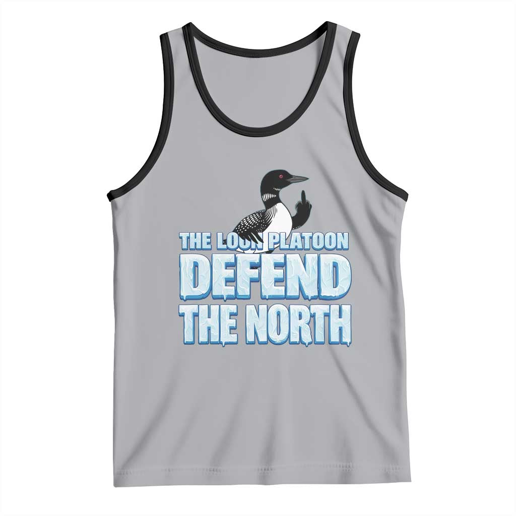 The Loon Platoon Defend The North Tank Top MN State Bird Loon Resistance