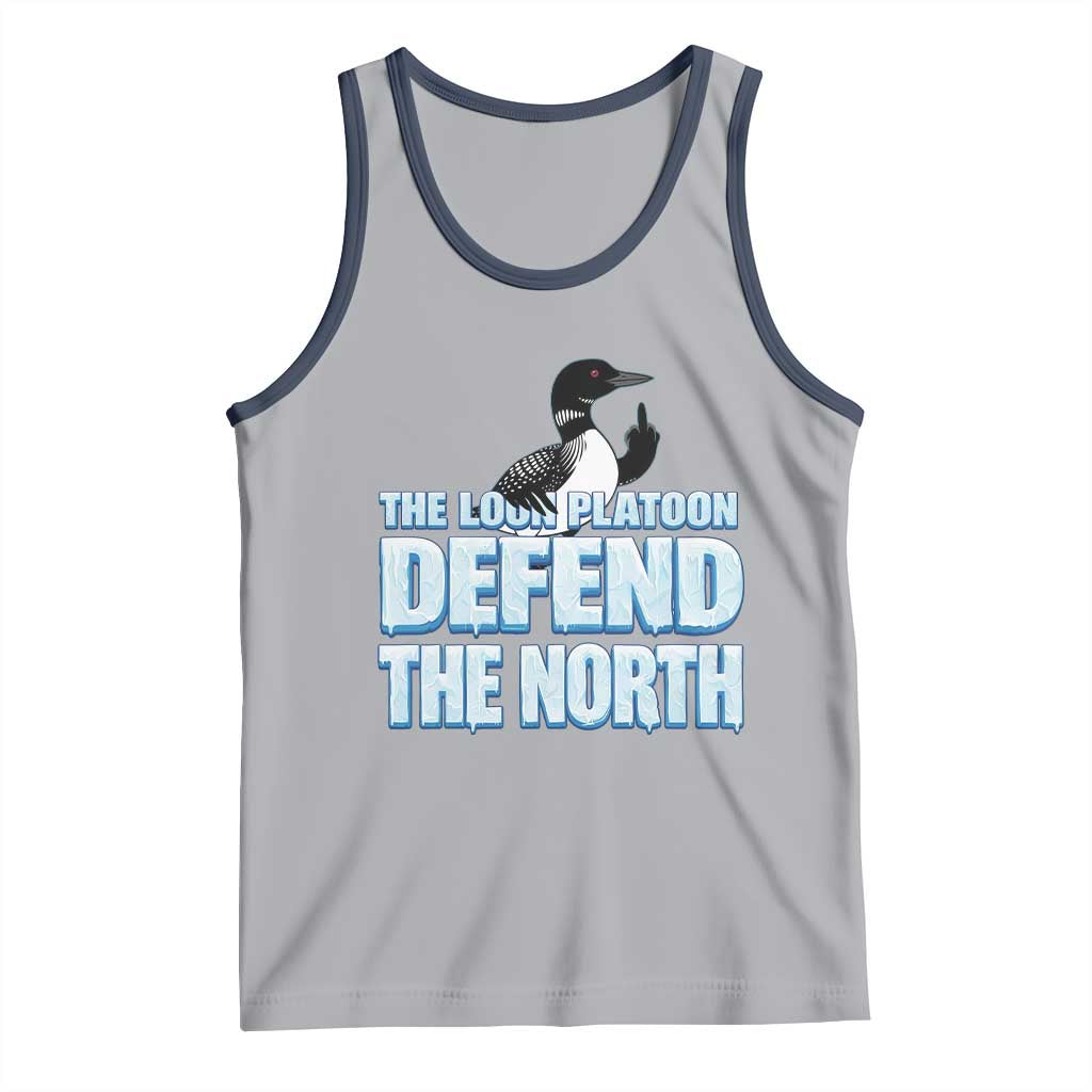 The Loon Platoon Defend The North Tank Top MN State Bird Loon Resistance