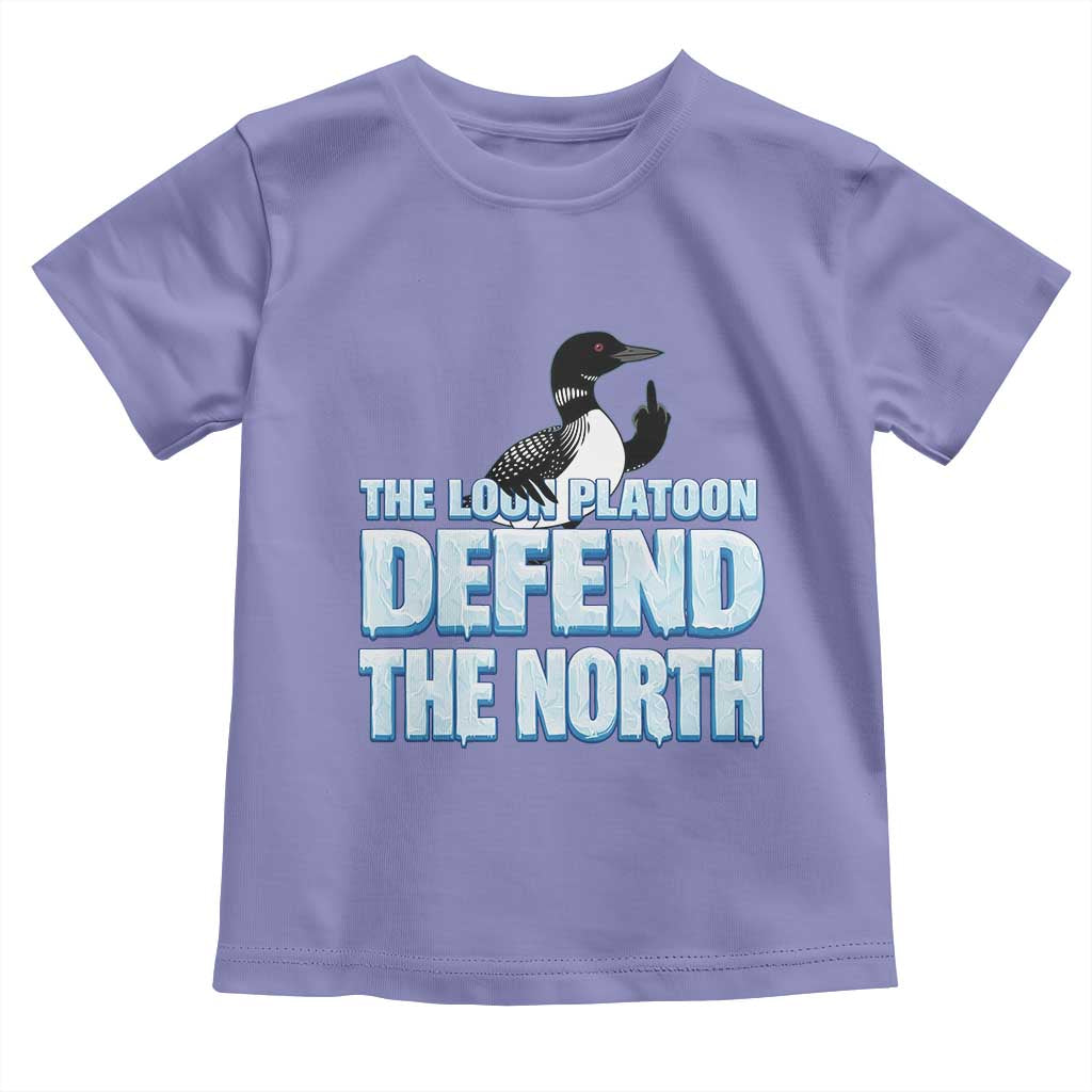 The Loon Platoon Defend The North Toddler T Shirt MN State Bird Loon Resistance