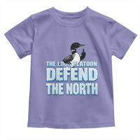 The Loon Platoon Defend The North Toddler T Shirt MN State Bird Loon Resistance