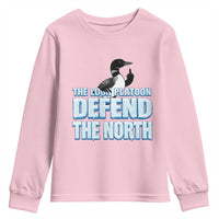 The Loon Platoon Defend The North Youth Sweatshirt MN State Bird Loon Resistance
