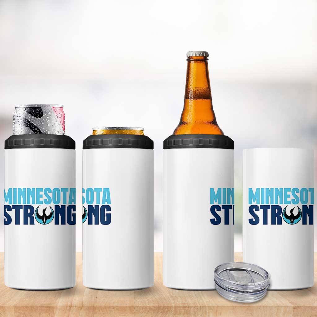 MN State Bird Loon 4 in 1 Can Cooler Tumbler Minnesota Strong Pride