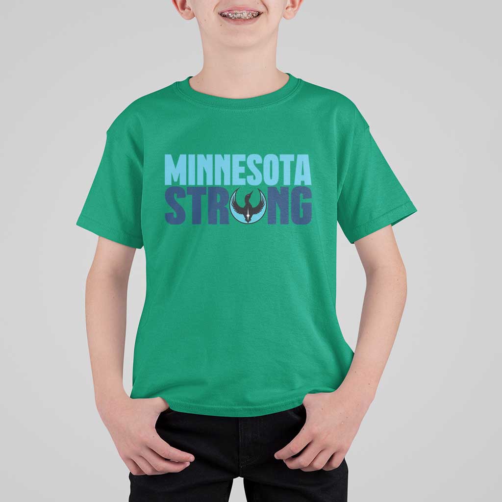 MN State Bird Loon T Shirt For Kid Minnesota Strong Pride
