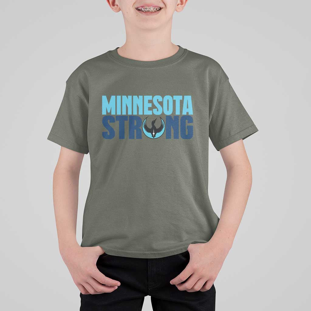 MN State Bird Loon T Shirt For Kid Minnesota Strong Pride